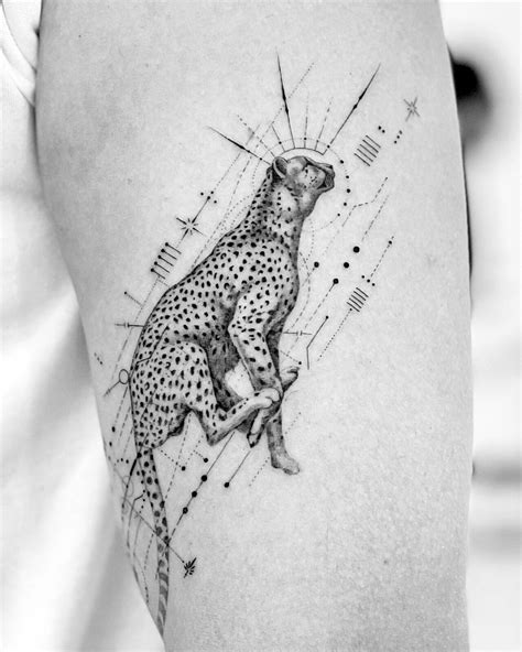 Running Cheetah Tattoo