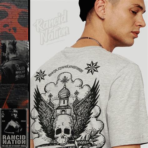 Russian Prison Tattoo Skull And Cathedral Shirt Russian Mafia Bratva Tee