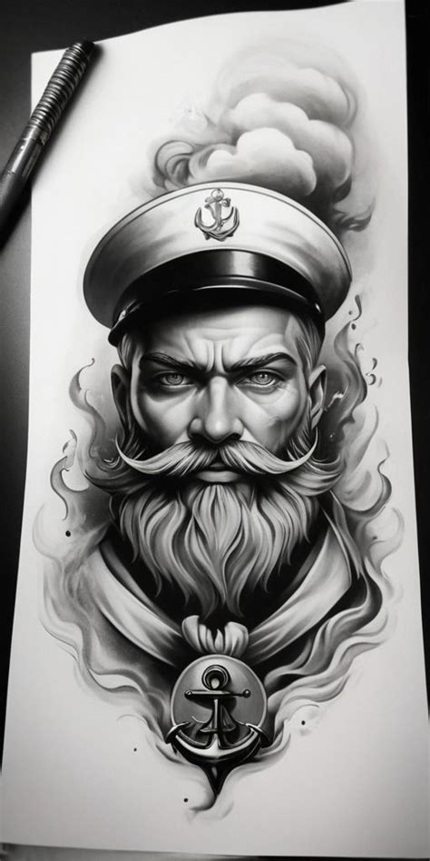 Sailor Man Tattoo Design Black And Grey Tattoos Tattoo Designs Men