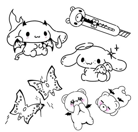 Sanrio Flash Tattoos Designs Line Art Aesthetics Kpop Tattoo Anime Sanrio Flash Tattoos Designs Line Art Aesthetics Kpop Tattoo Anime