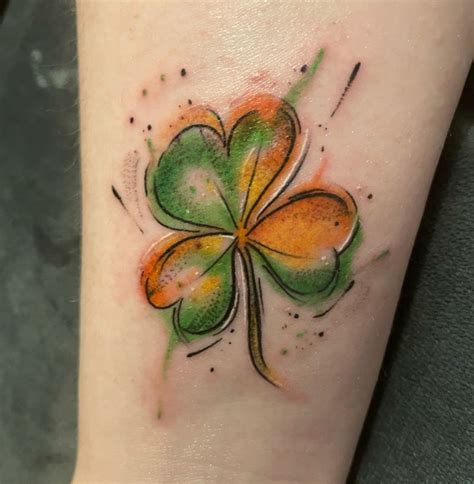 Shamrock Watercolour Tattoo Shamrock Tattoos Irish Flower Tattoo Shamrock Watercolour Tattoo Shamrock Tattoos Irish Flower Tattoo