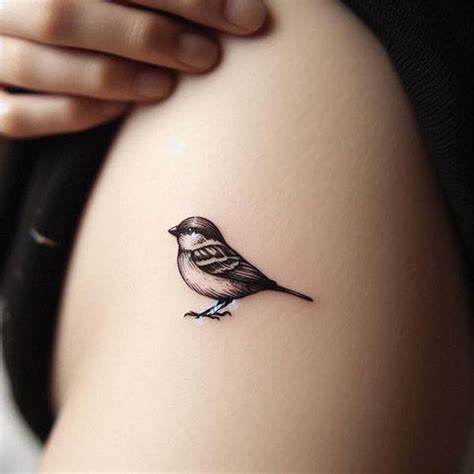 Simple Sparrow Tattoo Designs
