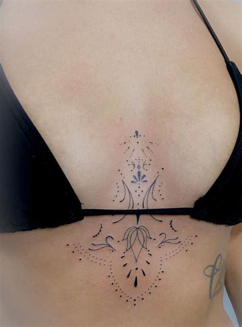 Simple Sternum Tattoo Designs