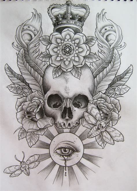 Skull Tattoo Drawings Ideas