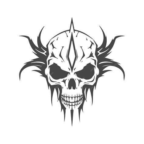 Skull Tattoo Logo Design Vector Free Download