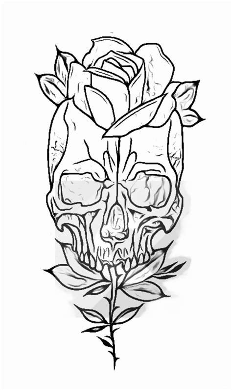 Skull Tattoo Outline Drawings Black And Grey Floral Skull Tattoo Skull Tattoo Outline Drawings Black And Grey Floral Skull Tattoo