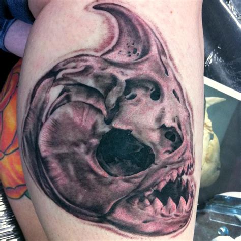 Skull Tattoos Piranha Tattoo