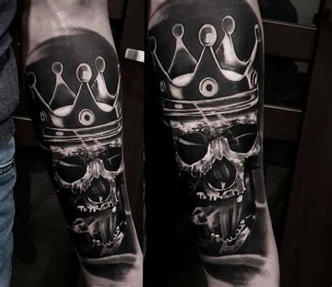 Skull With Crown Tattoo By Marcin Sokolowski Post 26162