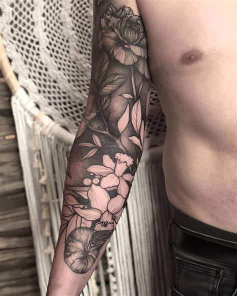 Sleeve Flower Tattoo Designs