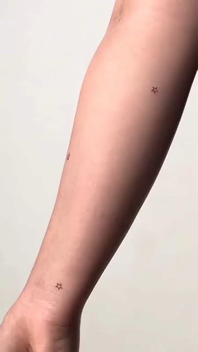 Small Cute Stars Tattoo By Tattooace Youtube