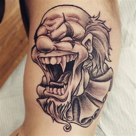 Small Evil Clown Tattoos Small Evil Clown Tattoos