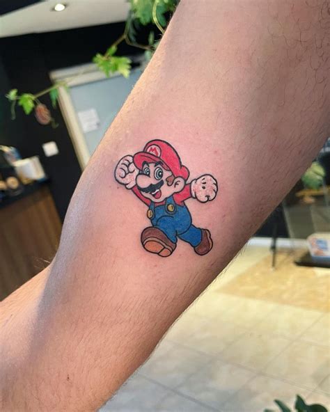 Small Super Mario Tattoo By Michael Tattoo Tattoogrid Net Small Super Mario Tattoo By Michael Tattoo Tattoogrid Net