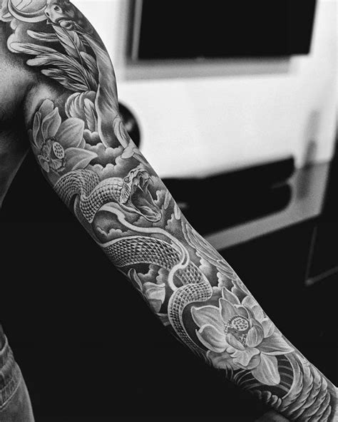 Snake Sleeve Tattoo Ideas Bronctattooaus Com