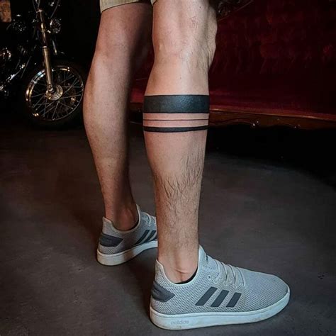 Solid Leg Band Tattoos