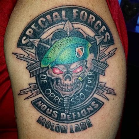 Special Forces Skull Tattoo