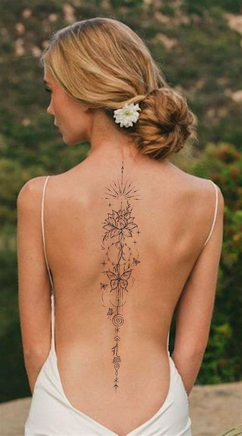 Spine Tattoo Designs For Ladies Bronctattooaus Com