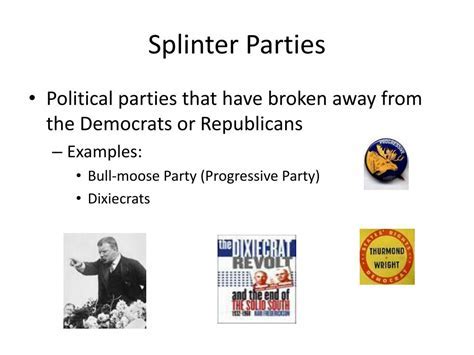 Splinter Parties Definition: AP Gov Insight