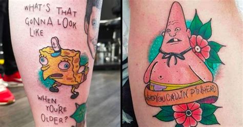 Spongebob Squarepants Tattoos That Fans Have Our Respect For Actually Spongebob Squarepants Tattoos That Fans Have Our Respect For Actually