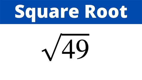 Mastering the Square Root of 49: Quick Insight for Math Lovers