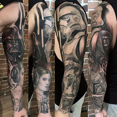 Star Wars Full Sleeve Tattoo Best Tattoo Ideas Gallery Star Wars