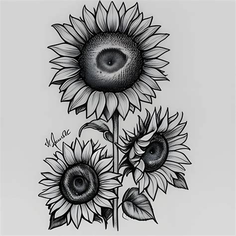 Sunflower Tattoo Drawing Design Best Flower Site
