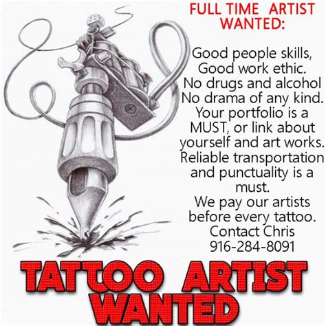 Tattoo Artist Wanted Sacramento Stylz Tattoos And Piercings