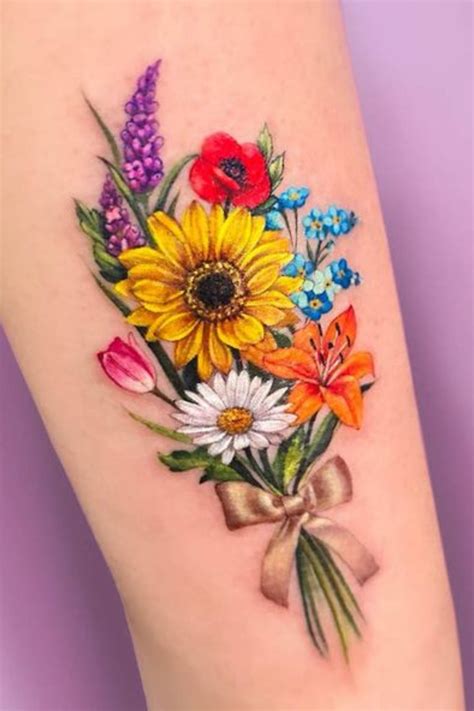 Tattoo Bouquet Flowers