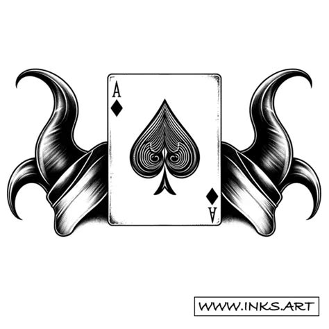 Tattoo Design Playing Card And Vintage Joker Hats Style Black And Grey