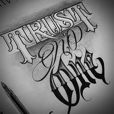 Tattoo Lettering Design Chicano Lettering Tattoo Lettering Fonts