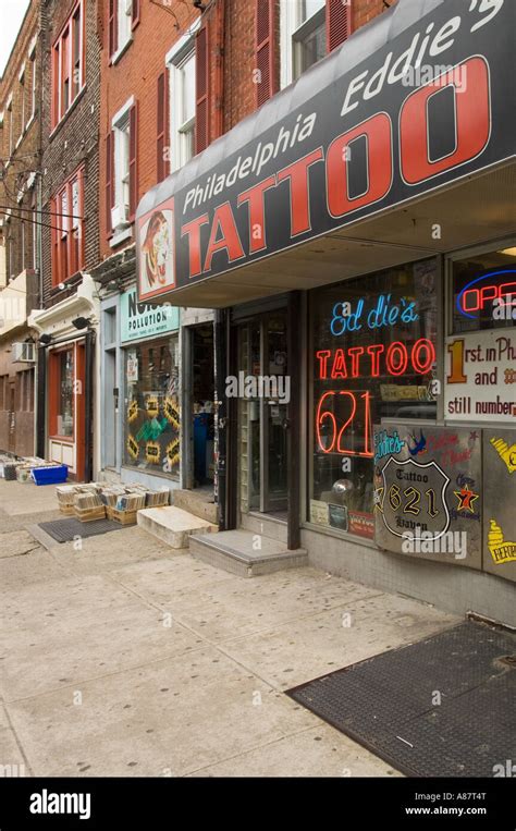Tattoo Shop On South Street Philadelphia Pennsylvania Usa Stock Photo Tattoo Shop On South Street Philadelphia Pennsylvania Usa Stock Photo