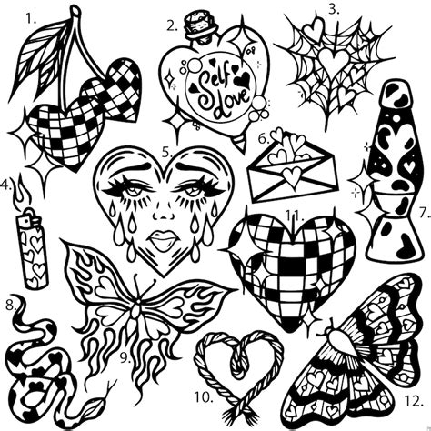 Tattoo Stencils Heart Etsy Tattoo Stencils Heart Etsy