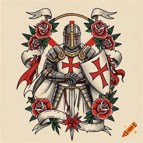 Templar Sword And Shield Tattoo Knight Templar Tattoo Knight Tattoo