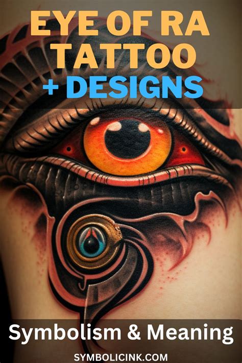 The Radiant Symbolism Diving Into The Eye Of Ra Tattoo Meaning