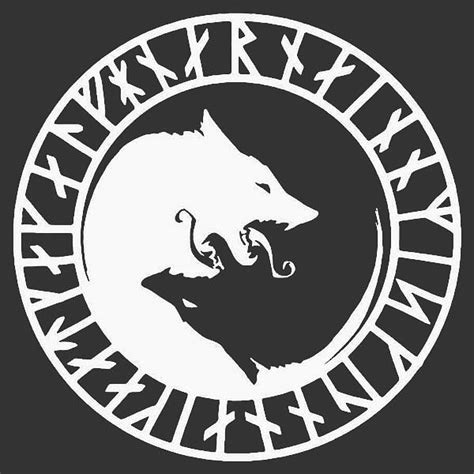 The Sons Of Fenrir Hati And Skoll Viking Art Viking Symbols Norse