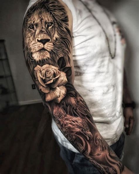Top 21 Lion Sleeve Tattoo Designs Tattoo Sleeve Designs Lion Arm