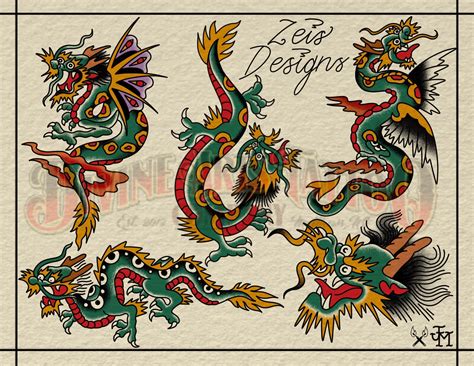 Traditional Japanese Dragon Flash Traditional Japanese Dragon Flash