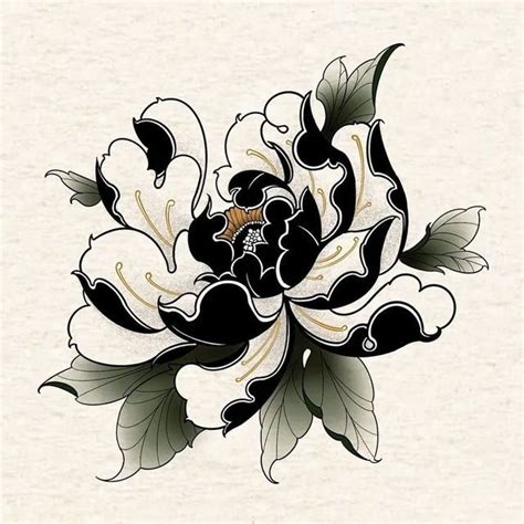 Traditional Japanese Flower Tattoo Traditional Japanese Flower Tattoo