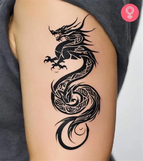 Tribal Dragon Tattoo 8 Bold Design Ideas With Deep Meanings Tribal Dragon Tattoo 8 Bold Design Ideas With Deep Meanings