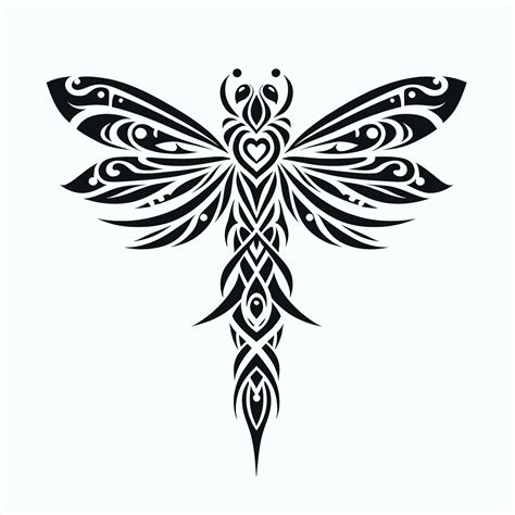 Tribal Dragonfly Tattoo Pictures