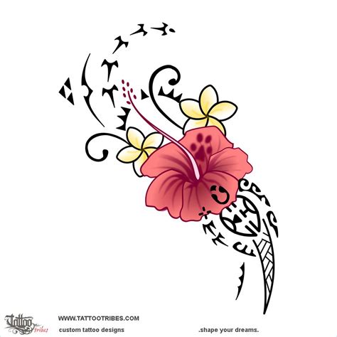 Tribal Hibiscus Vine Tattoo Tribal Hibiscus Vine Tattoo