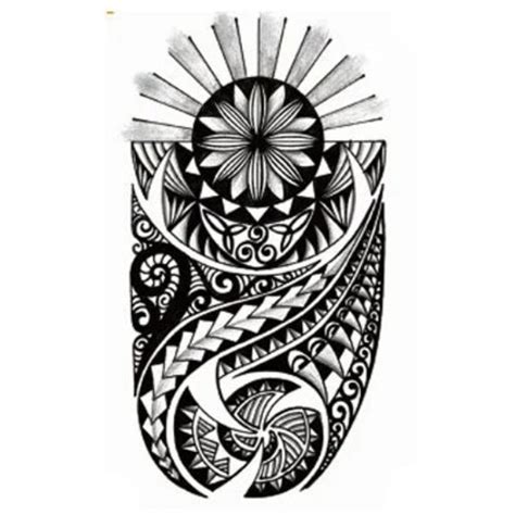 Tribal Shoulder Temporary Tattoo A5 Large Fast Shipping Etsy