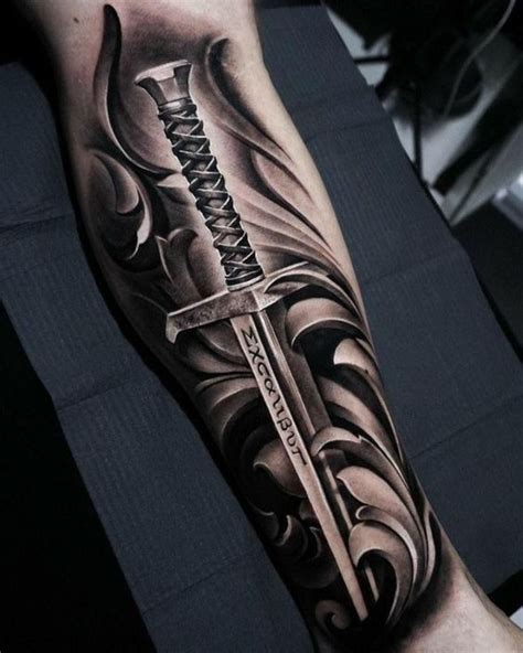 Tribal Sword Forearm Tattoo Tattoodo