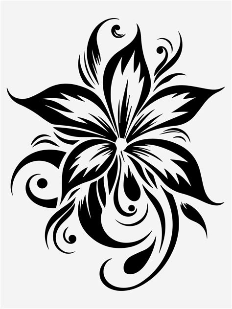 Tribal Tattoo Designs With Flowers