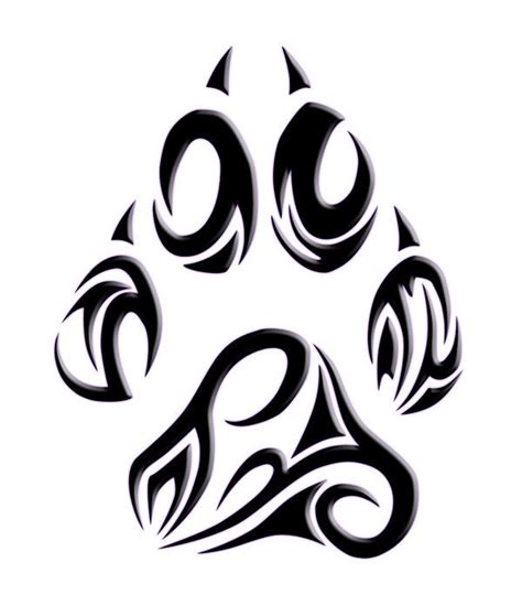 Tribal Wolf Paw Tattoo Eagleviewtattoo Com Tribal Wolf Paw Tattoo Eagleviewtattoo Com