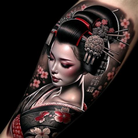 Unbelievably Gorgeous Photo Realistic Geisha Tattoo By Sampaguitajay Tattoo Such A Great Design So Unique Irezumi Geishatattoo Japaneseink Dragontattoo Japanesetattoo Legtattoo Colorfultattoo Cherryblossomtattoo Colortattoo Flowertattoo