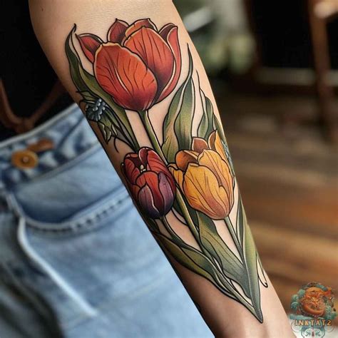 Unfolding Beauty Exploring The Symbolism And History Of Tulip Tattoos