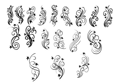 Various Swirls By Chrisxart On Deviantart Lily Tattoo Design Swirl