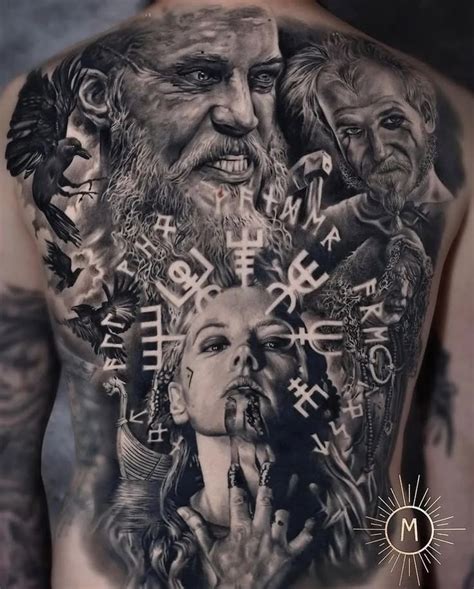 Viking Back Tattoo