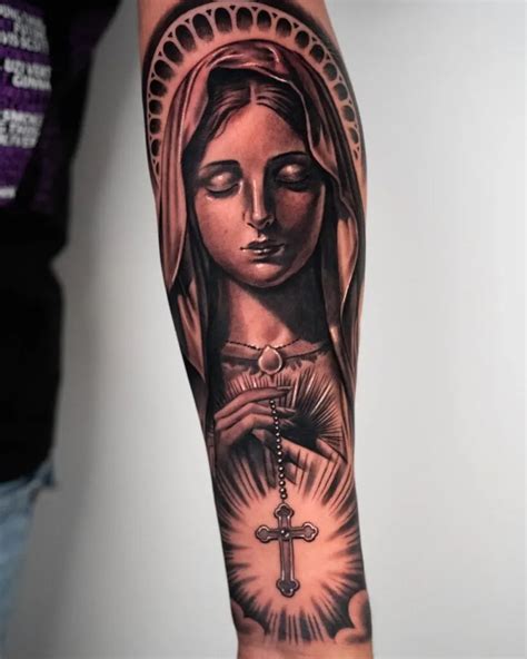 Virgin Mary Tattoos On Ribs