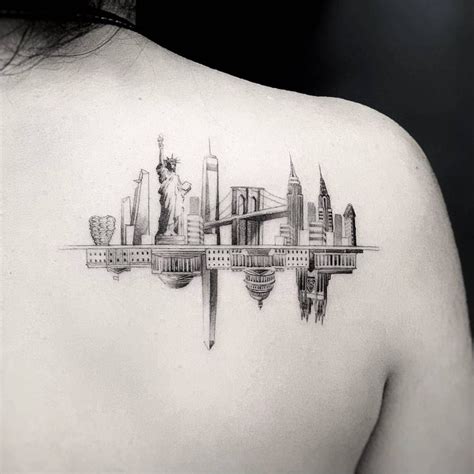 Washington Dc Ny Skyline Tattoo New York Tattoo Nyc Tattoo Washington Dc Ny Skyline Tattoo New York Tattoo Nyc Tattoo